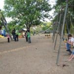 children playing at a park